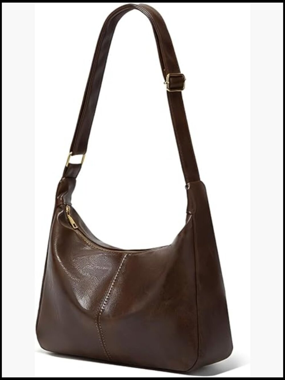 Vintage Slouchy Hobo Bag Crossbody Shoulder Bag Lazy Chic Everyday Handbag